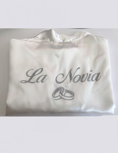 Bata Novia Personalizada - Batas y Zapatillas