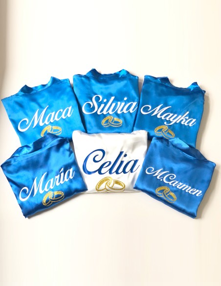 Bata Dama de Honor Personalizada - Batas y Zapatillas