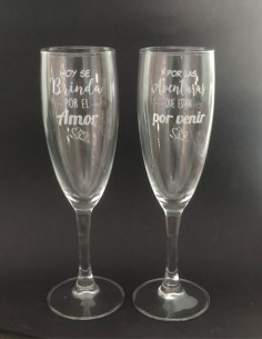 Caja San Valentin Copas Cava y Bombones 2