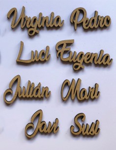 Marcasitios Imán Nombre Madera 2