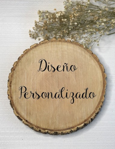 Porta Alianzas Rodaja Madera Diseño a medida - Porta Alianzas y Arras