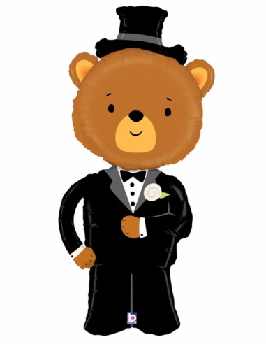 Globo Novio Osito Gigante125cm - Boda