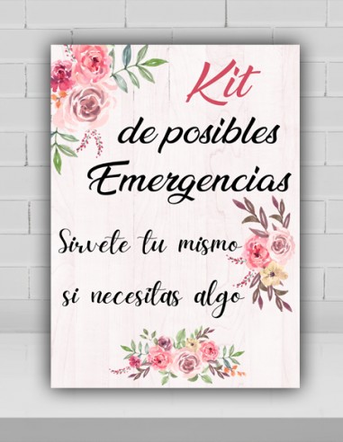 Cartel Kit Emergencias