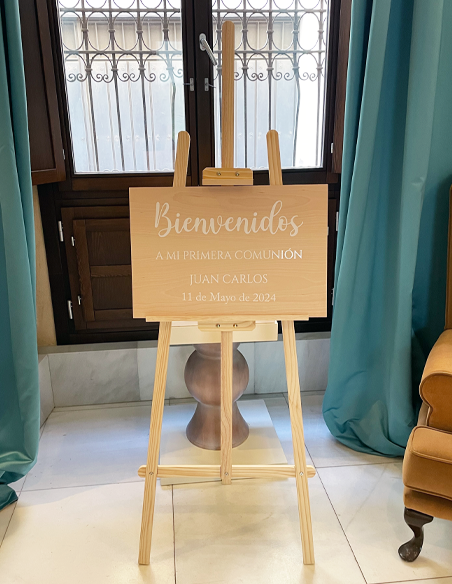 Cartel Bienvenida Vinilo Personalizado - Detalles/Regalos