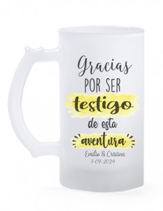 Jarra Cerveza Testigo Boda