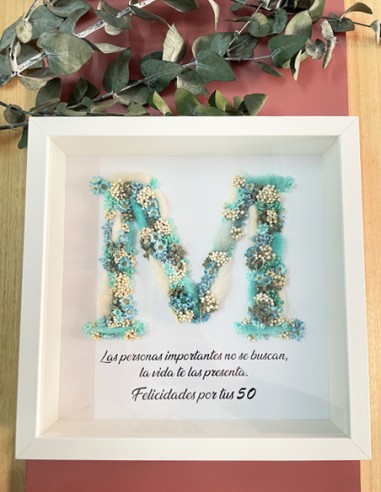Marco Inicial Flores Preservadas - Detalles/Regalos