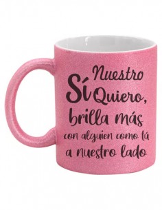 Taza Purpurina personalizada