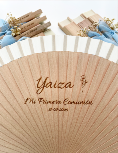 Abanico madera personalizado - Detalles/Regalos 2