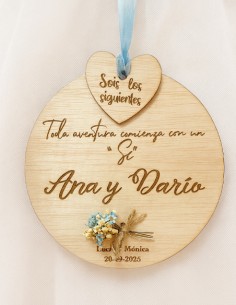 Placa siguientes ramillete