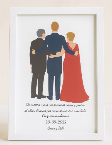 Marco ilustración boda - Detalles/Regalos