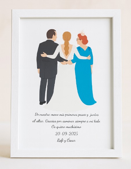 Marco ilustración boda - Detalles/Regalos