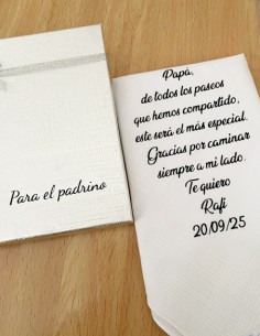 Pañuelo personalizado boda