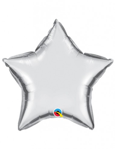 Globo Estrella Plata Foil Metalizado 51cm - Globos Con Formas