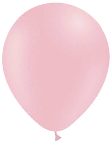 Globo Mate Rosa Pastel 6 Unidades 30cm - Colores Lisos