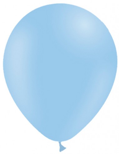 Globo Mate Azul Pastel 10 Unidades 13cm - Colores Lisos