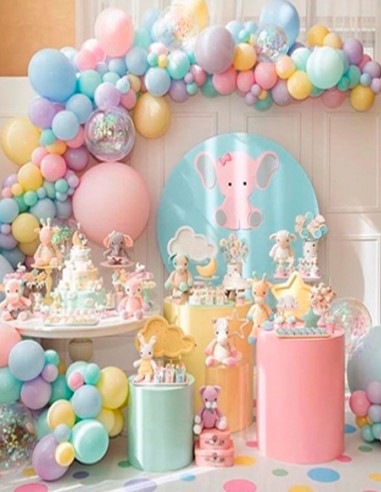 Globo Mate Verde Pastel 6 Unidades 30cm - Colores Lisos