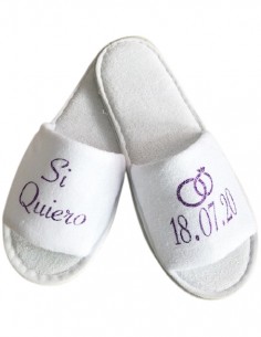 Zapatillas Novia Personalizadas Si Quiero Alianzas Diamante