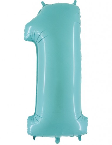 Globo Número 1 Azul 101cm - Globos Números