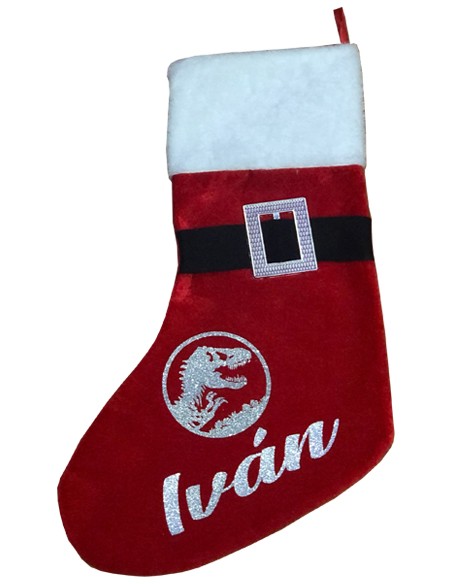 Calcetín Papá Noel Personalizada - Textil
