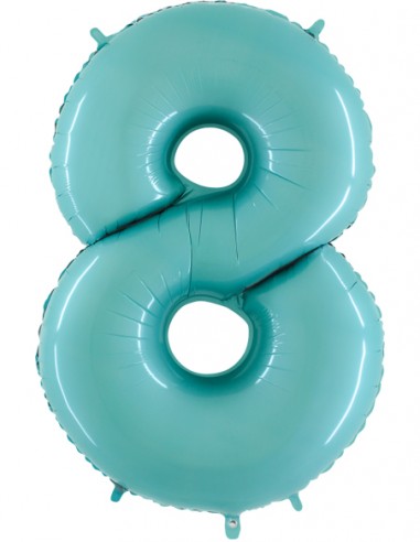 Globo Número 8 Azul 101cm - Globos Números