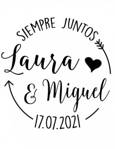 Copa Champán Boda Personalizada Siempre Juntos 2