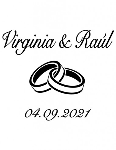 Copa Champán Boda Personalizada Alianzas - Personalizados