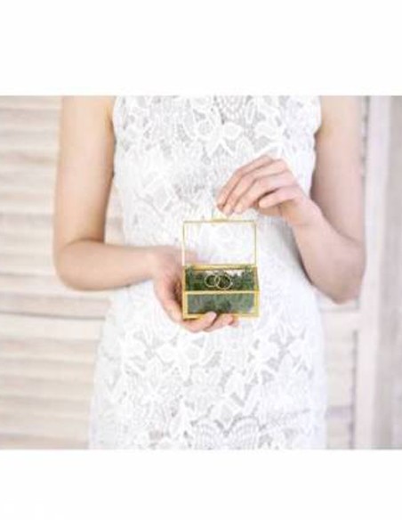 Porta Alianzas Cristal Tu Diseño - Porta Alianzas y Arras