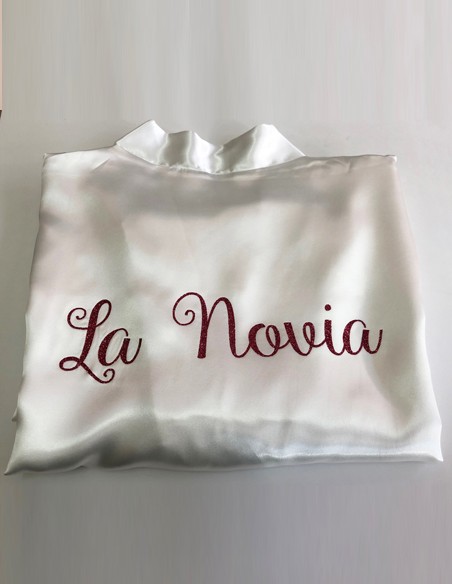 Bata Novia Personalizada - Batas y Zapatillas