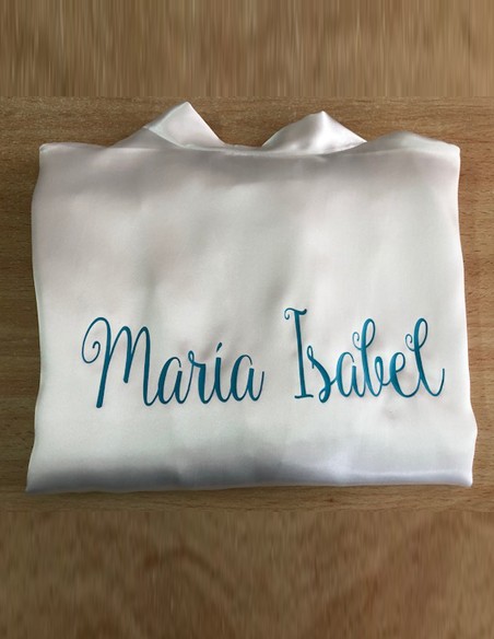 Bata Novia Personalizada - Batas y Zapatillas