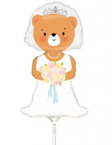 Globo Novia Osita Pequeño - Boda