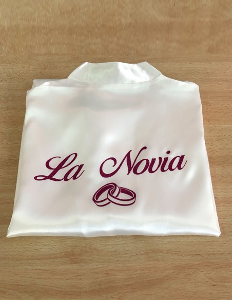 Bata Novia Personalizada - Batas y Zapatillas