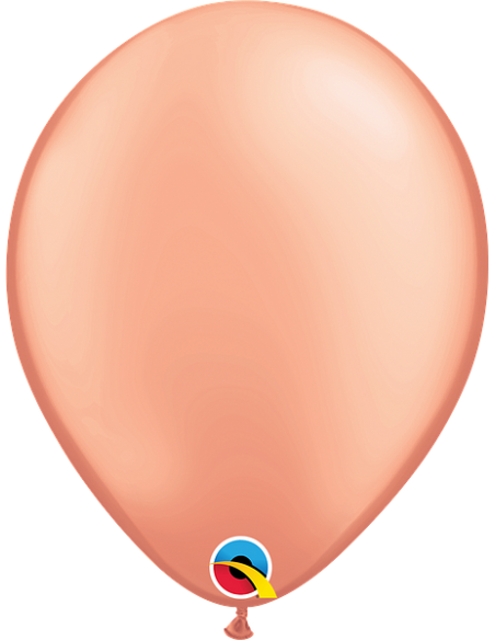 Globo Rose Gold Perlado 6 Unidades - Colores Lisos