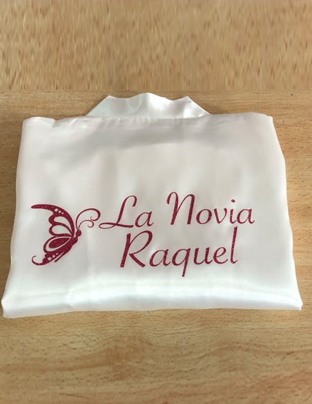 Bata Novia Personalizada - Batas y Zapatillas